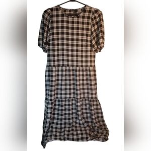 Divided by H&M Black and White Plaid Dress Size XS